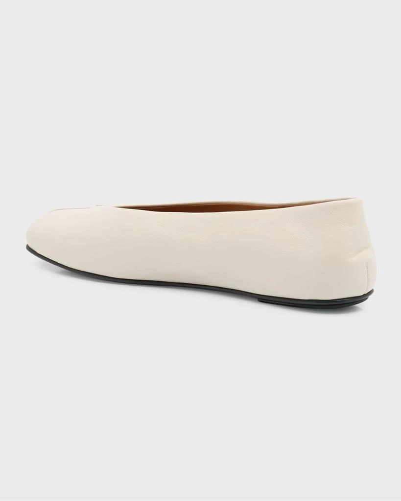 The Row Eva Leather Ballerina Flats 4