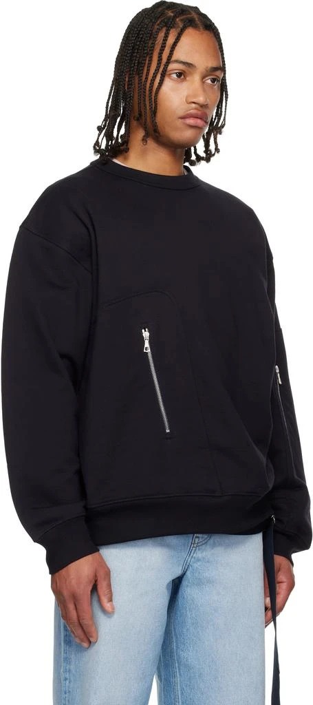 Dries Van Noten Navy Strap Sweatshirt 2