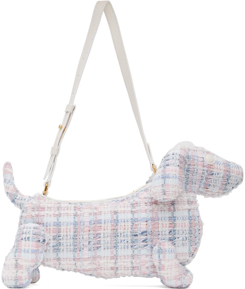 Thom Browne White & Pink Hector Bag - Shoulder Bags - Free