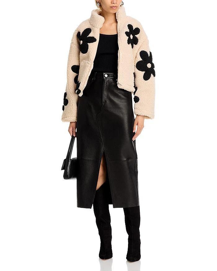 Blank NYC Floral Faux Fur Jacket 2