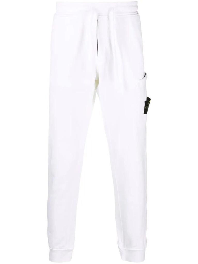NA Compass motif white track Pants