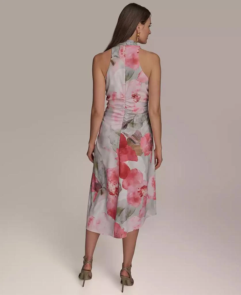 Donna Karan Women's Printed Cowl-Neck Midi Dress 6