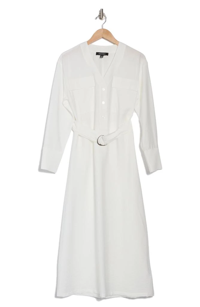Ellen Tracy Long Sleeve D-Ring Belt Shirtdress 3