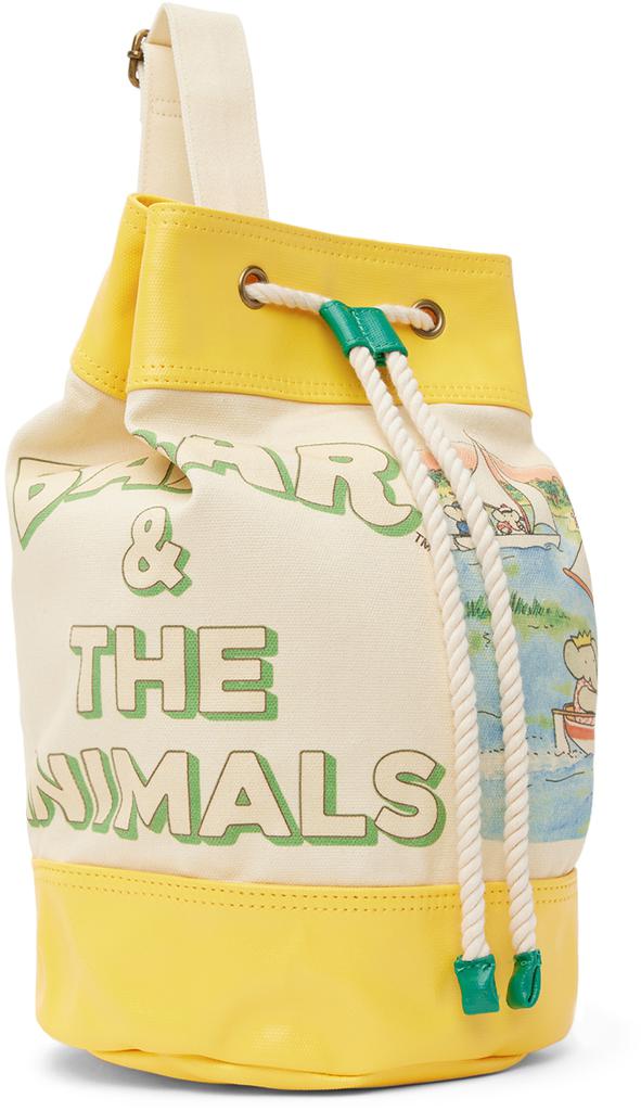 The Animals Observatory Kids Yellow & Off-White Babar Backpack