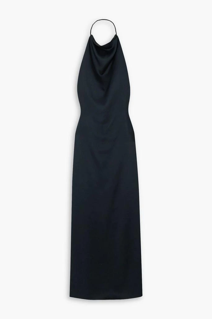 GAUCHERE Draped open-back satin maxi dress 1