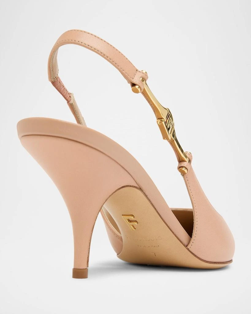 Salvatore Ferragamo Tally Logo Slingback Pumps 4