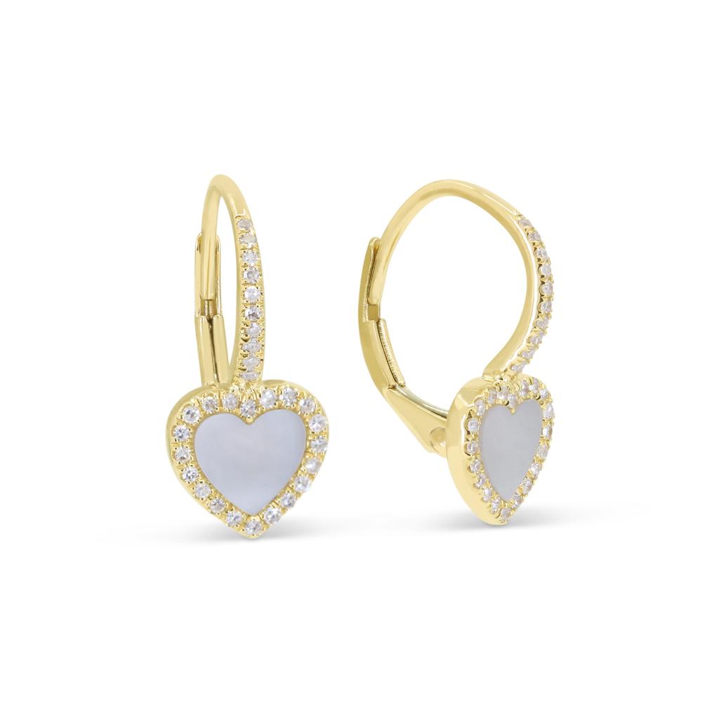 SSELECTS 6.5 16.9 Mm Ct Mother Of Pearl Drop/dangle Earrings In 14K Yellow Gold