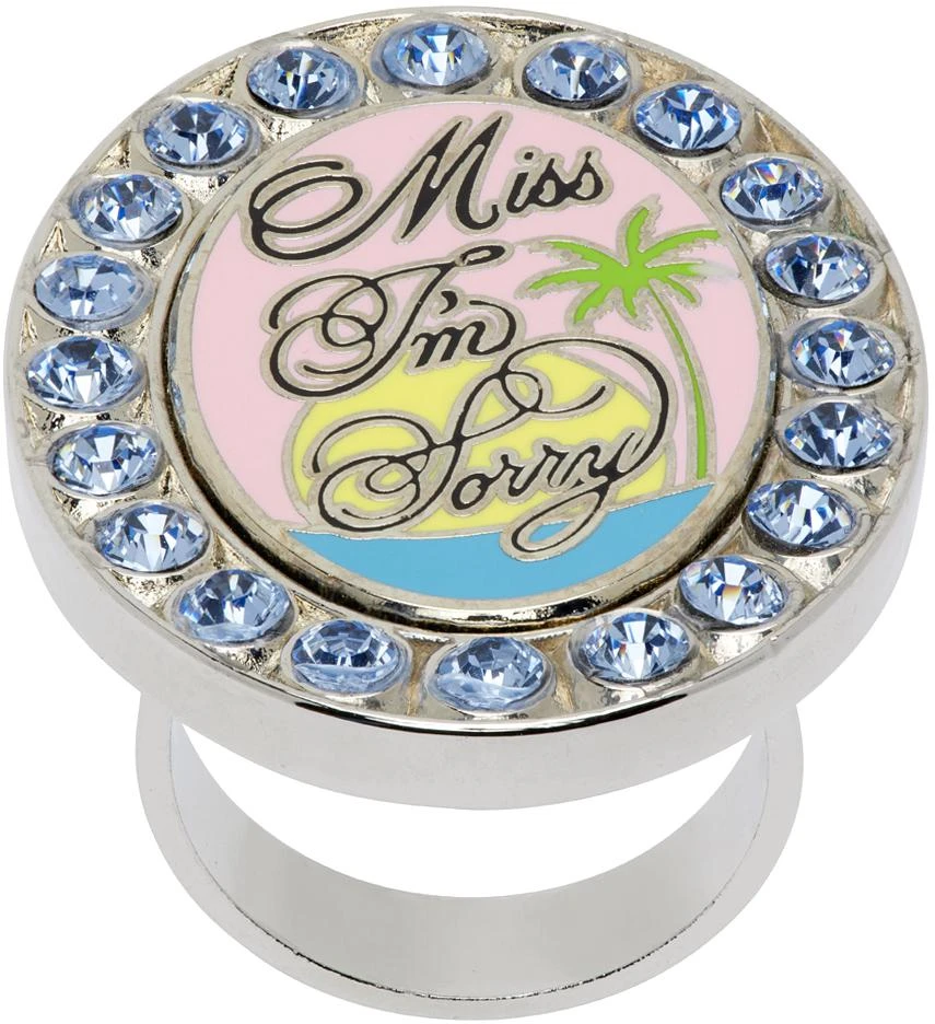 I'm Sorry by Petra Collins SSENSE Exclusive Silver Tarina Tarantino Edition Sorry Sunset Ring 1