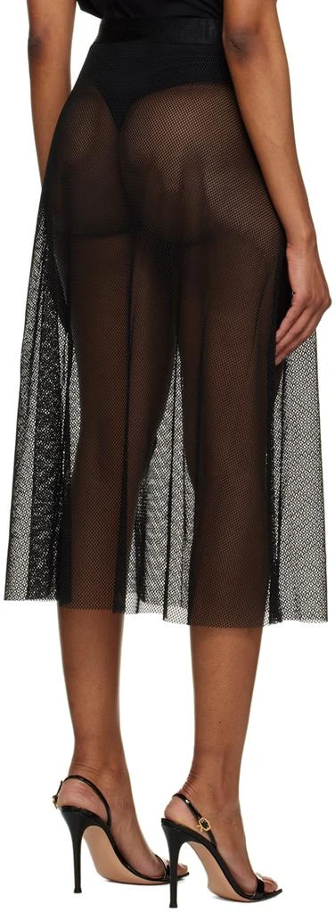 Wolford Black Net Evolution Midi Skirt 3