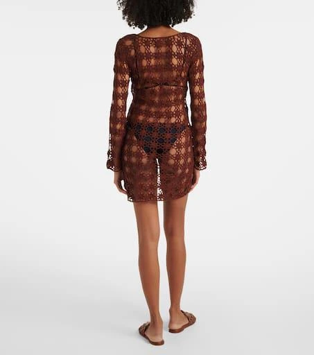 ANNA KOSTUROVA Crochet cotton minidress 3