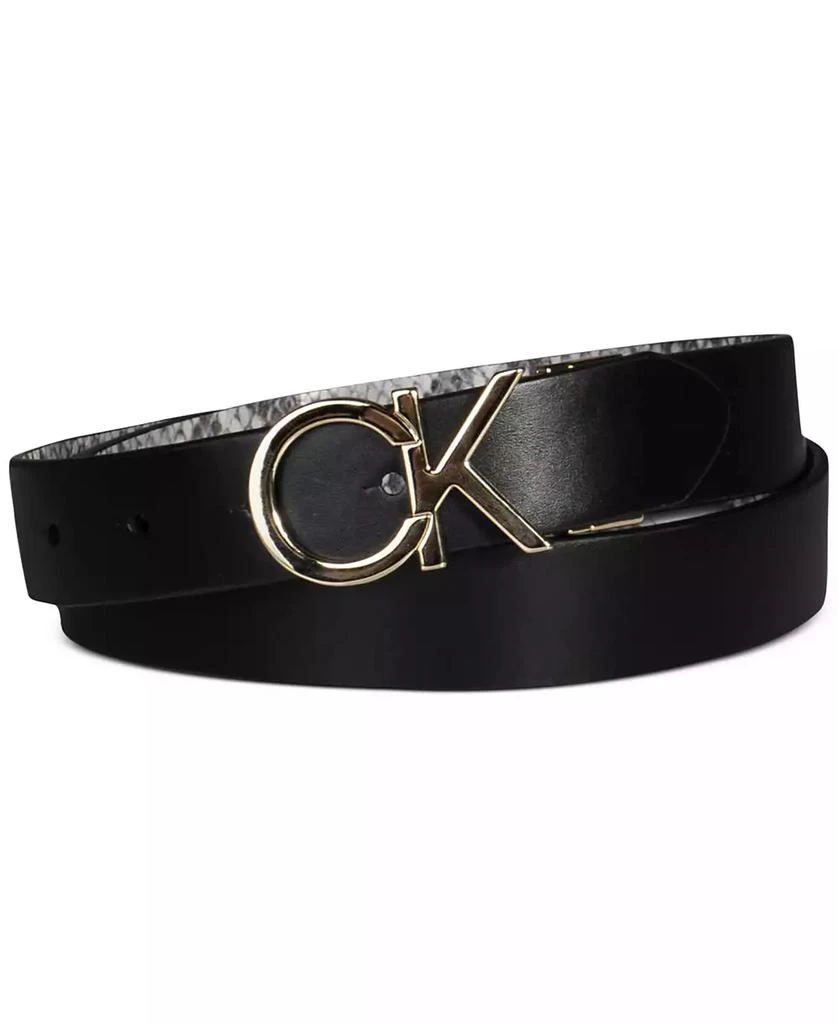 Calvin Klein Women's Reversible Monogram Buckle Belt 2