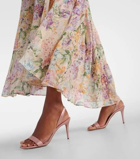 Aquazzura So Nude 85 leather sandals 4