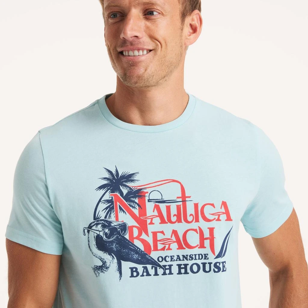 Nautica Mens Mussel Beach Graphic T-Shirt 2