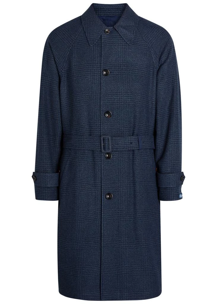 Ralph Lauren Balmacaan reversible belted wool and silk-blend coat