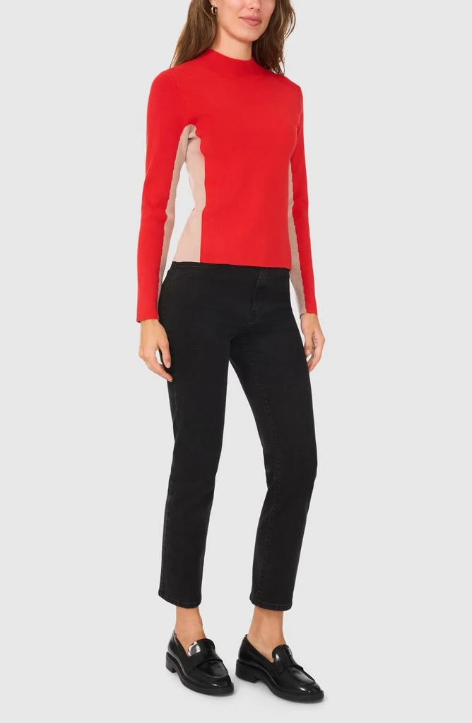 Halogen Colorblock Mock Neck Sweater 5