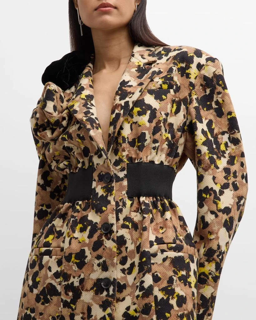 Hellessy Finn Rosette Single-Breasted Blazer Jacket 7