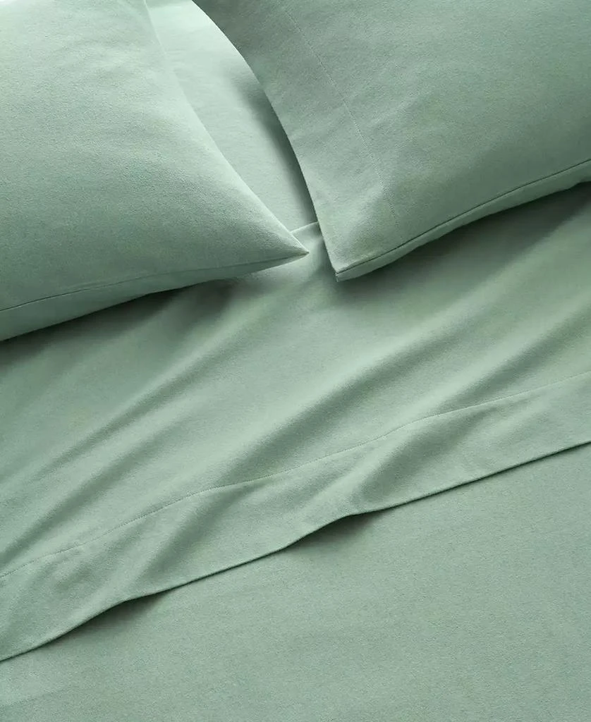 Charter Club Solid Flannel Cotton 4-Pc. Sheet Set, King, Exclusively at Macy’s 2
