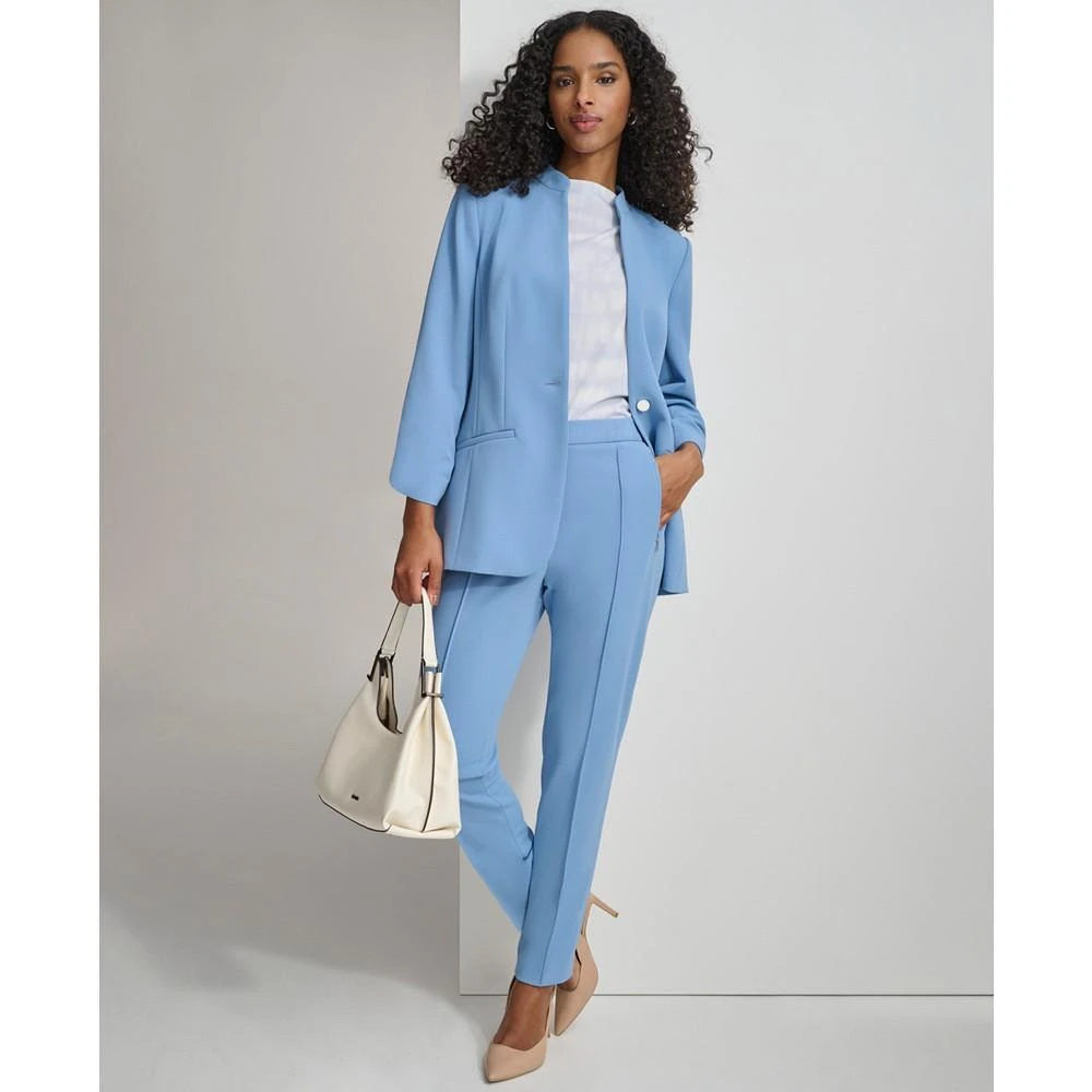 Calvin Klein Women's Stand-Collar Single-Button Blazer 4