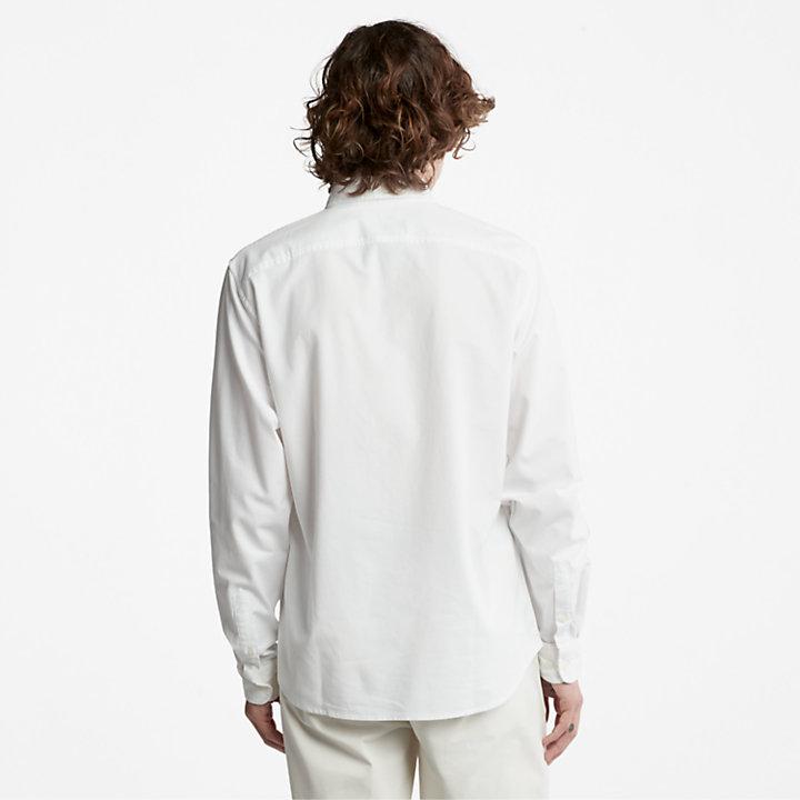 Timberland Pleasant River Long-sleeved Oxford Shirt for Men in White