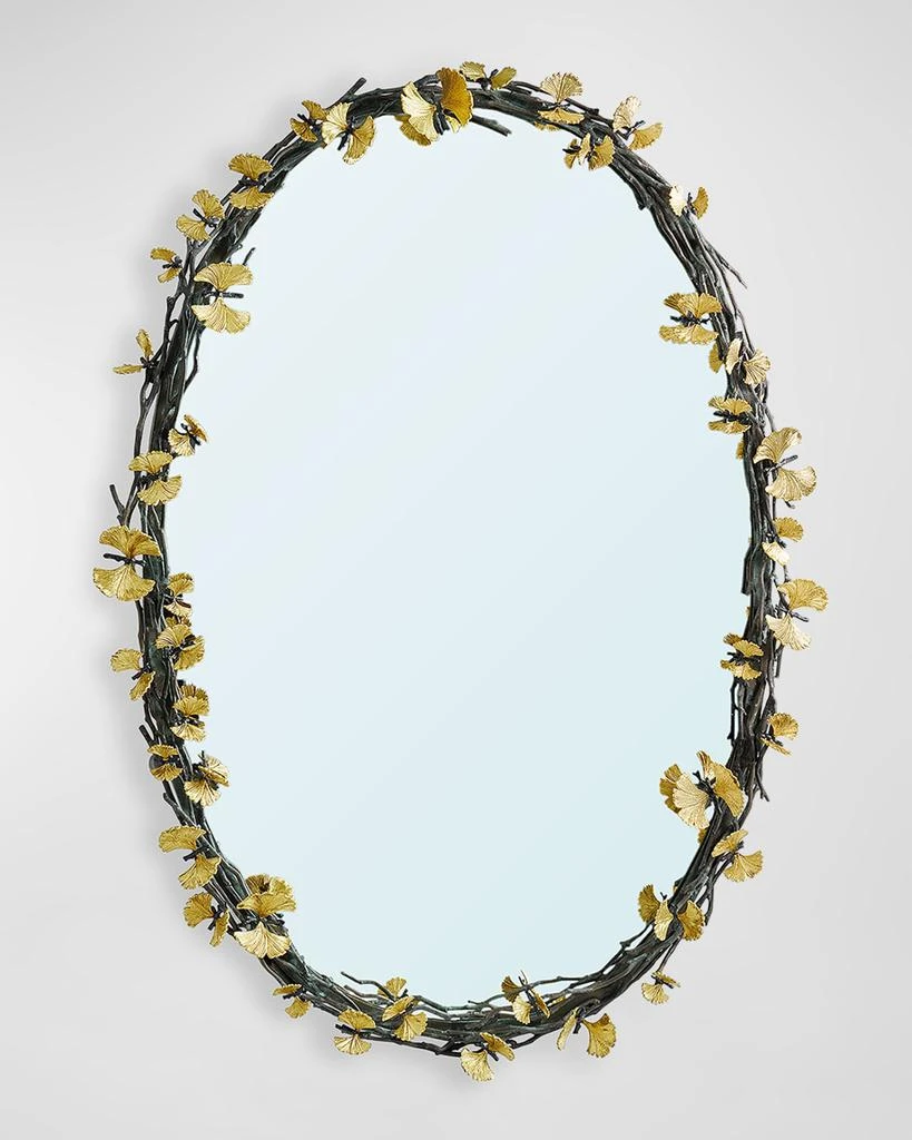 Michael Aram Butterfly Ginkgo Oval Wall Mirror - 39" 1