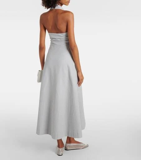 VERONICA BEARD Mackey striped cotton maxi dress 3
