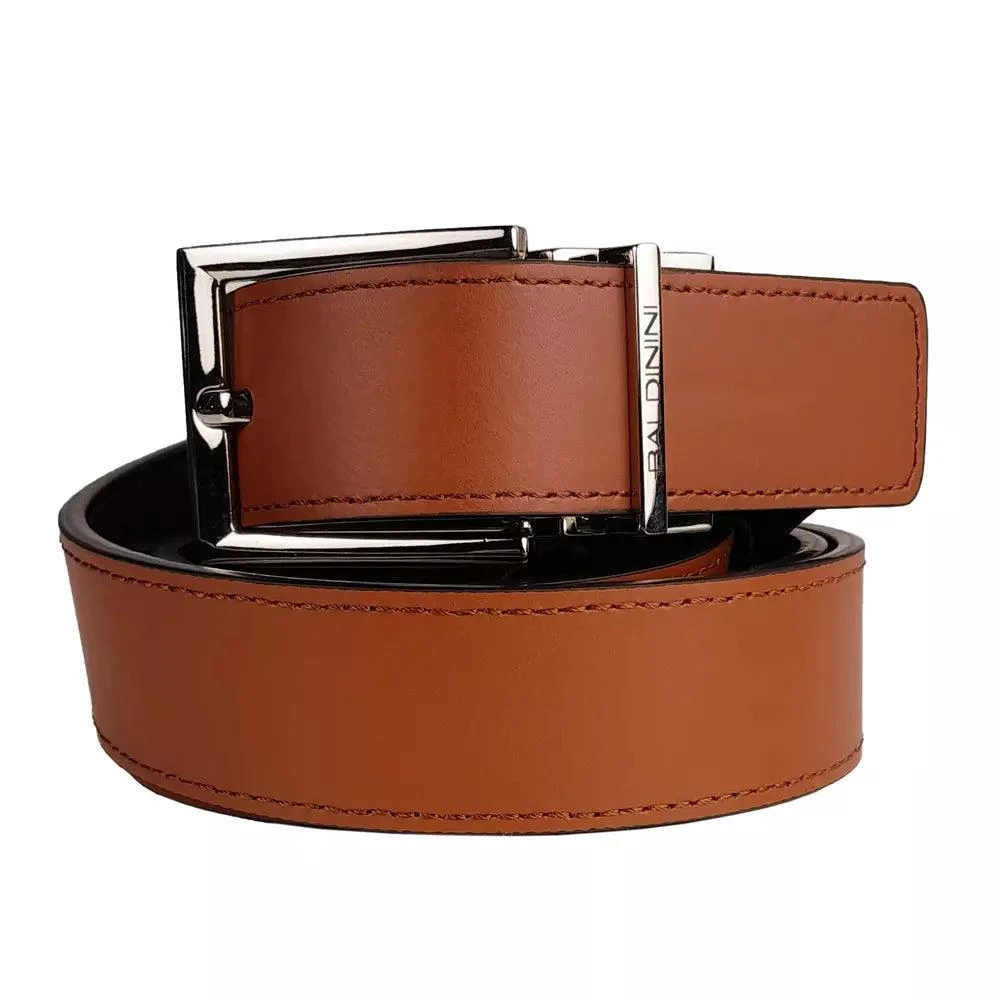 Baldinini Trend Brown Leather Di Calfskin Belt – On Sale Now with