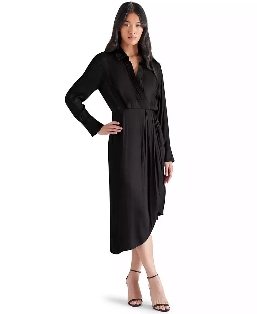 Steve Madden Women's Martina Asymmetrical-Hem Wrap Dress 1