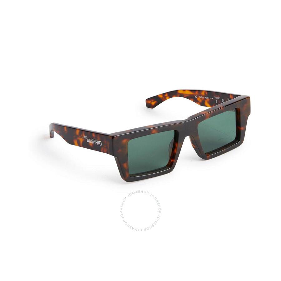 Off-White Nassau Dark Green Browline Unisex Sunglasses OERI028 6055 51