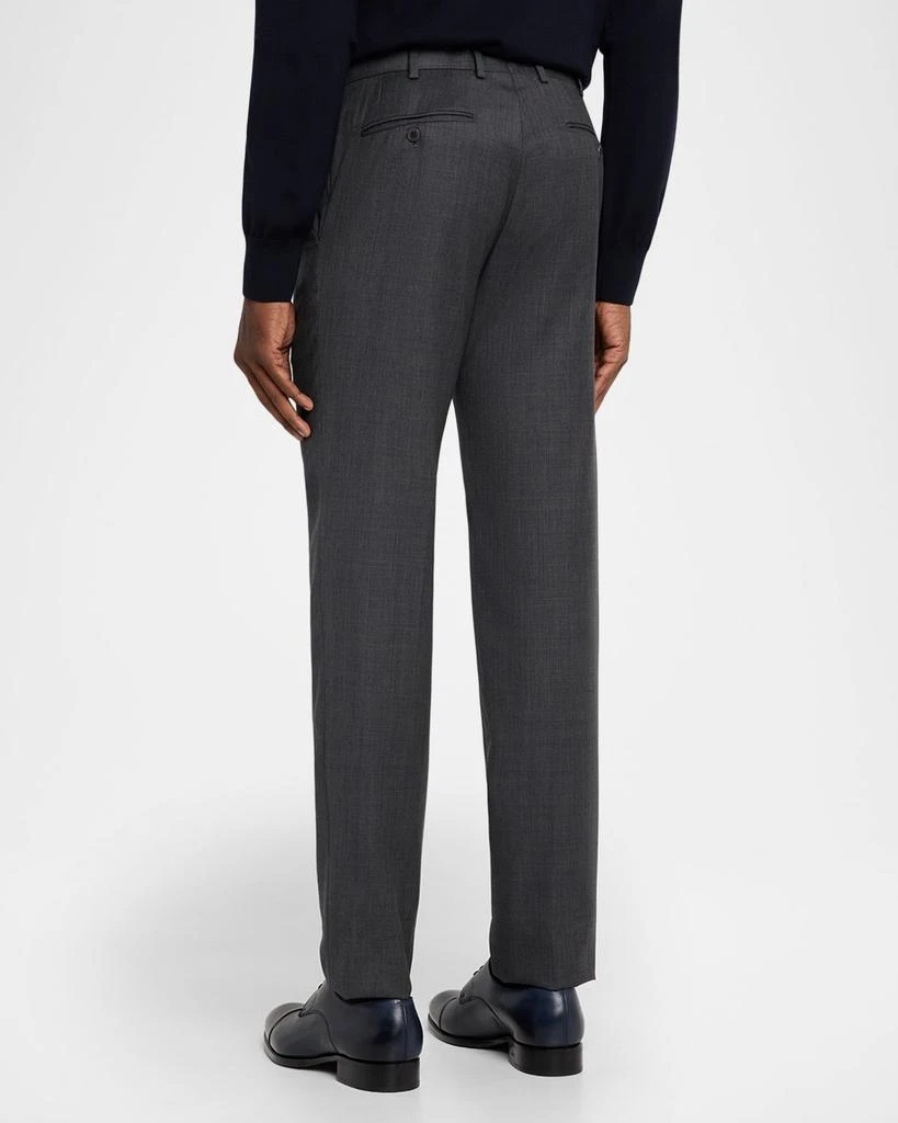 Brioni Men's Wool Textured Straight-Fit Formal Pants 3