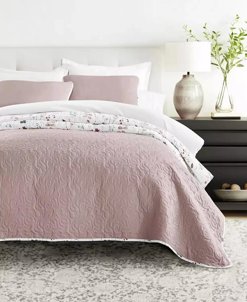 IENJOY HOME Poppy Bloom Reversible 2-Pc. Quilt Set 3