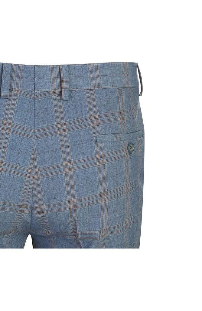 English Laundry Plaid Blue Mélange Suit 9