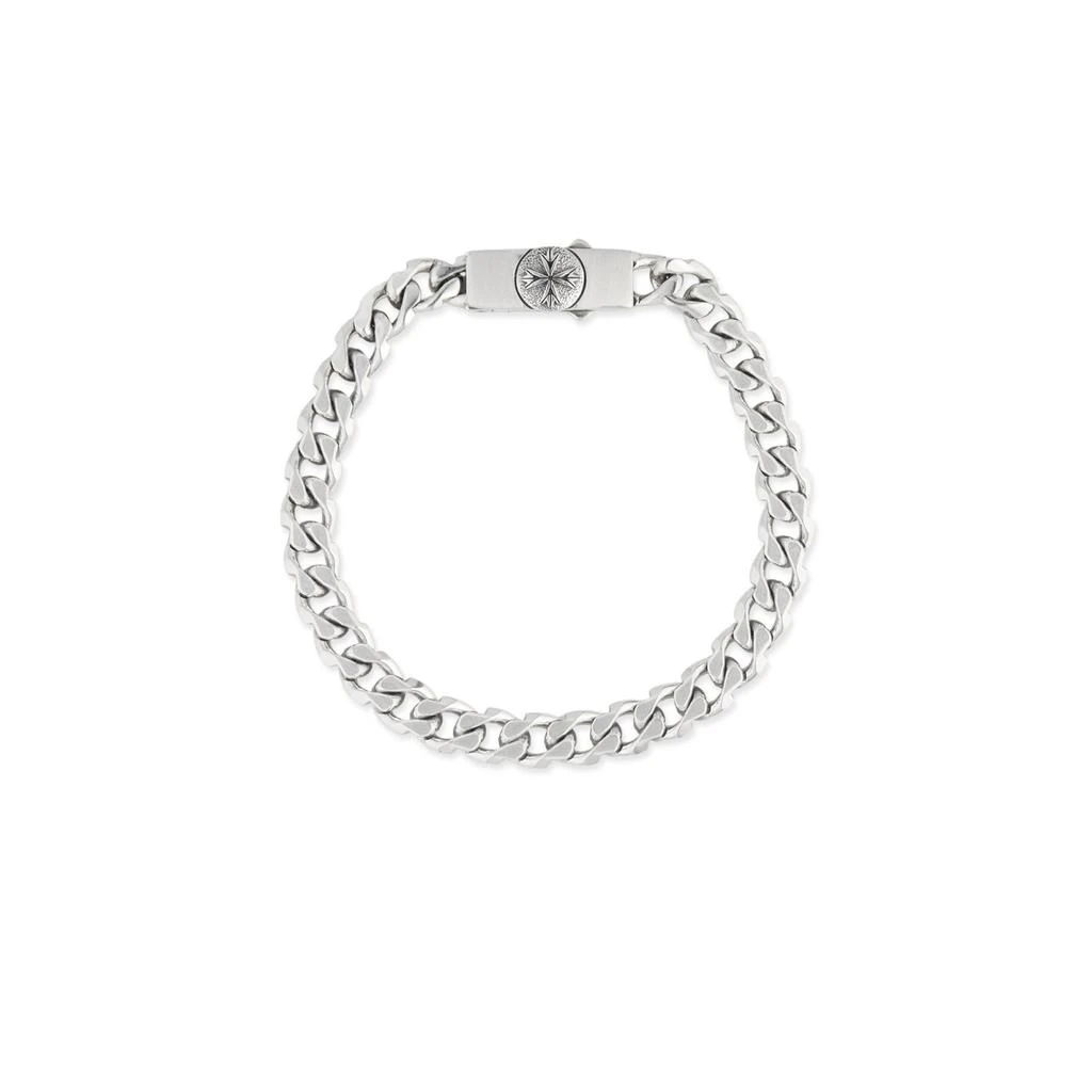 Emanuele Bicocchi Emanuele Bicocchi Logo Engraved Edge Chain Bracelet 1