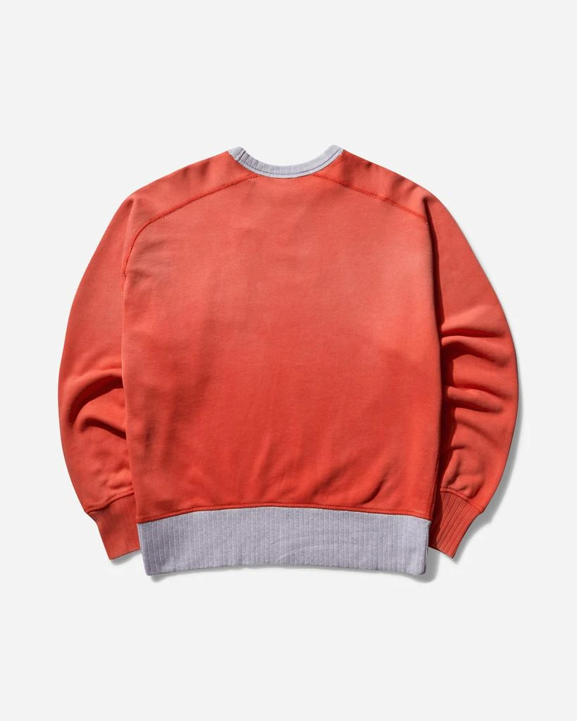 CHAMPION Men's 50's Saddle Crewneck Sweatshirt Orange 2
