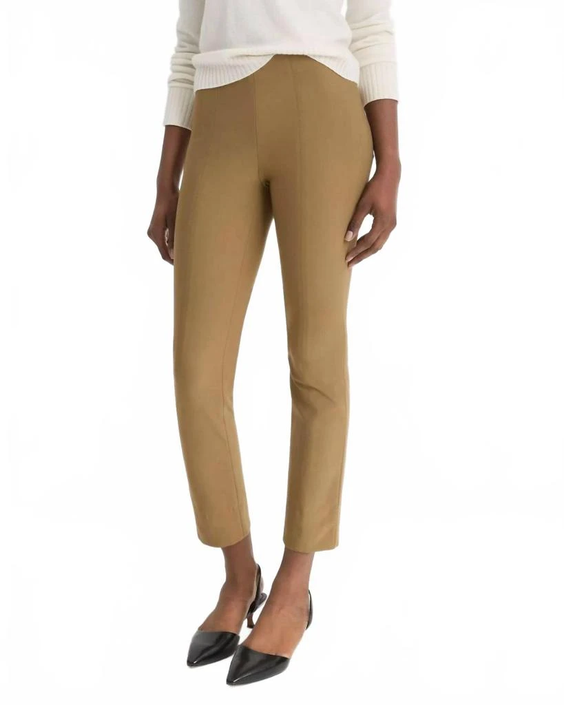 Vince High Waist Stitch Front Legging In Oak Wood 2