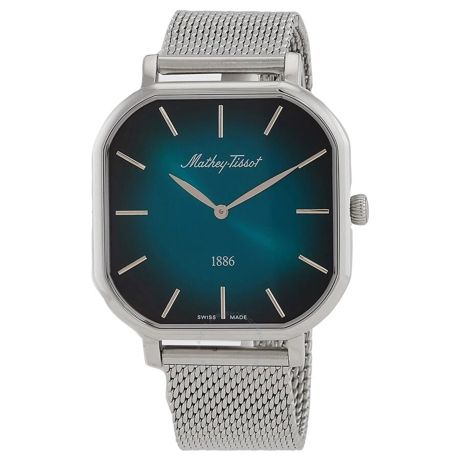 Mathey-Tissot Monsoon Square Quartz Green Dial Men's Watch H7917AV 1