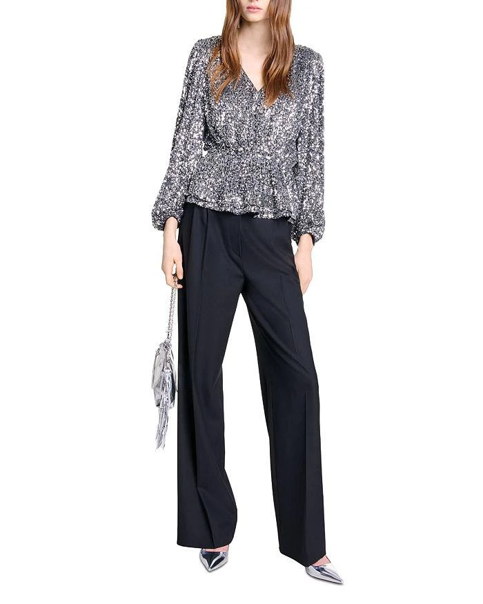 Maje Lanaly Sequined Top 2