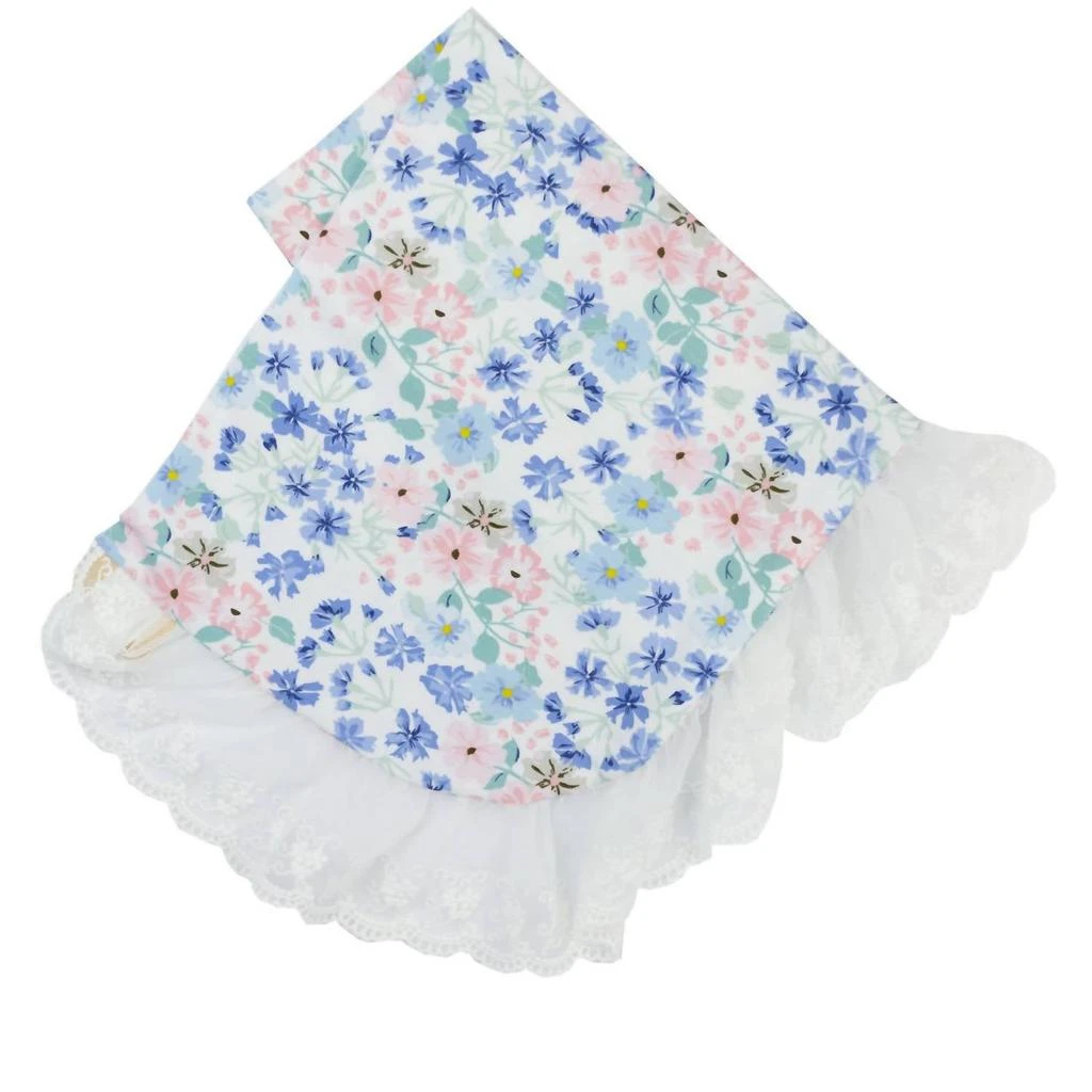 Haute Baby Haute Baby - Baby Girls Periwinkle Love Receiving Blanket