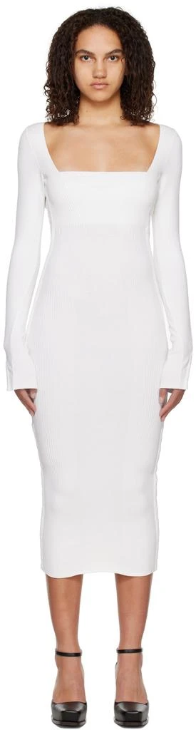 Anna October Off-White Collette Midi Dress 1