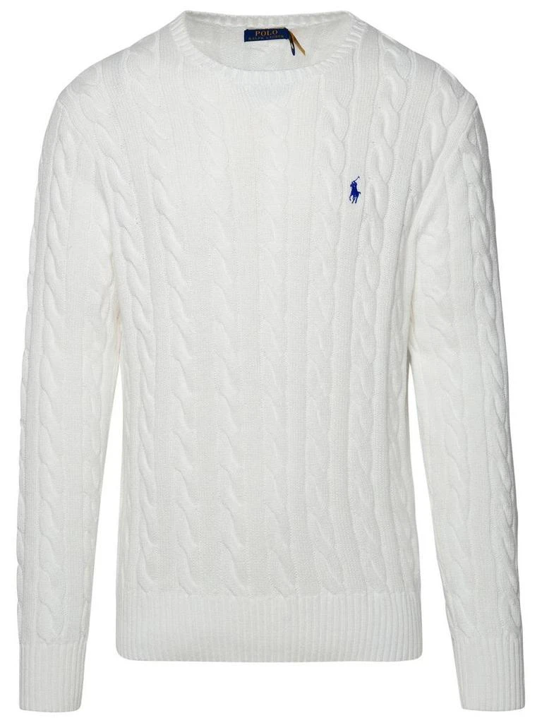 Ralph Lauren Polo Ralph Lauren White Cotton Sweater 1