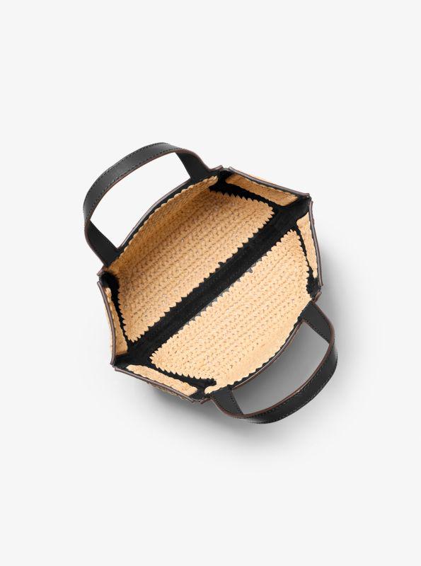 Michael Kors Jordi Small Hand-Crocheted and Leather Tote Bag