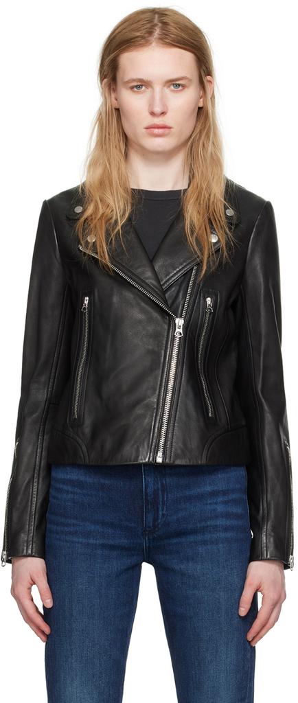 Rag & Bone Black Sedona Leather Jacket - Jackets - Compare