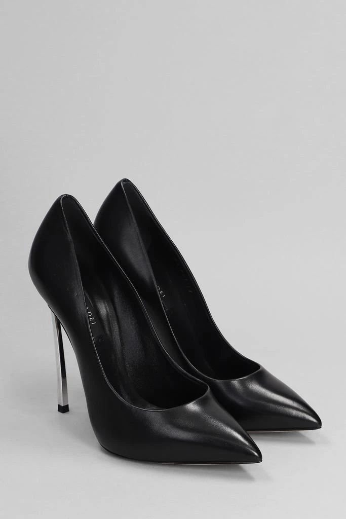CASADEI Blade Pumps In Black Leather 2