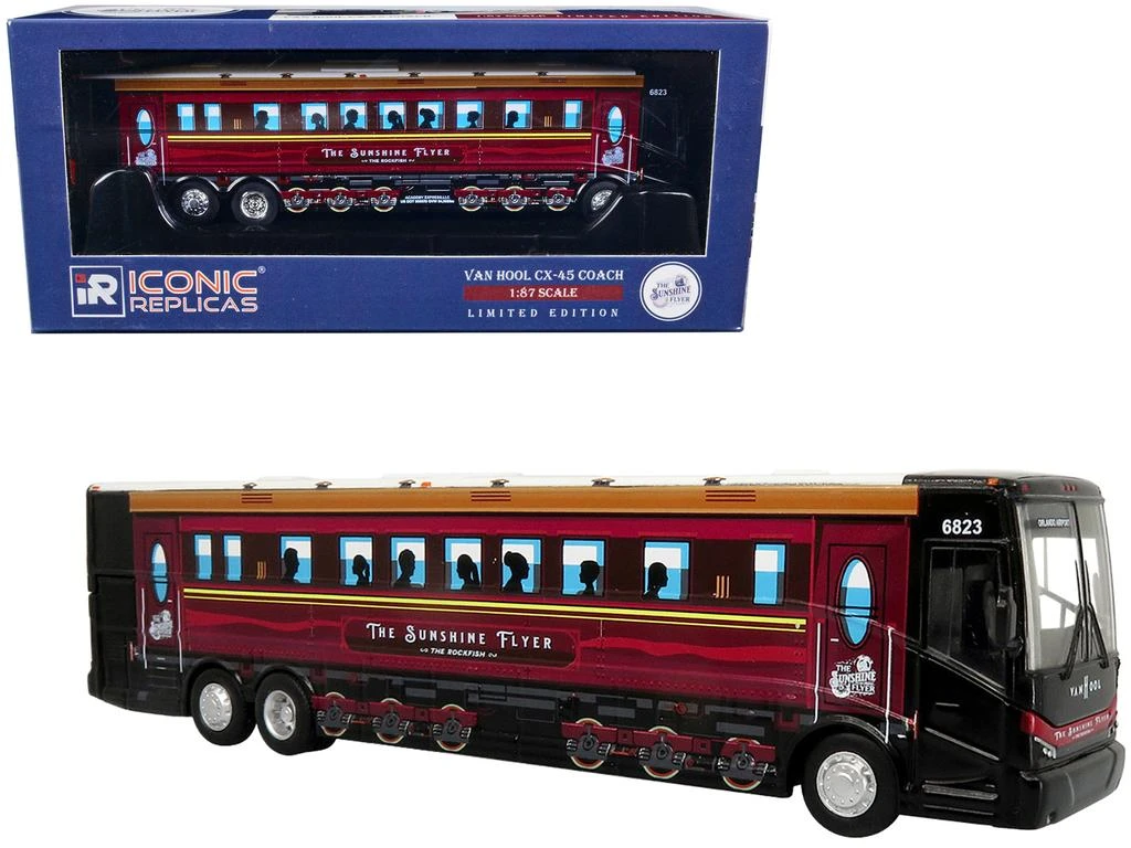 Iconic Replicas Van Hool CX-45 Coach Bus Academy Bus Lines "The Sunshine Flyer: The Rockfish" 1/87 Diecast Model by 3