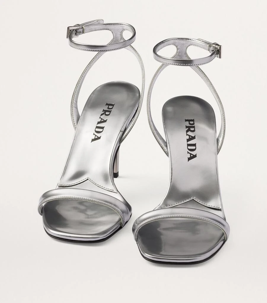 Prada Leather Heeled Sandals 85 6