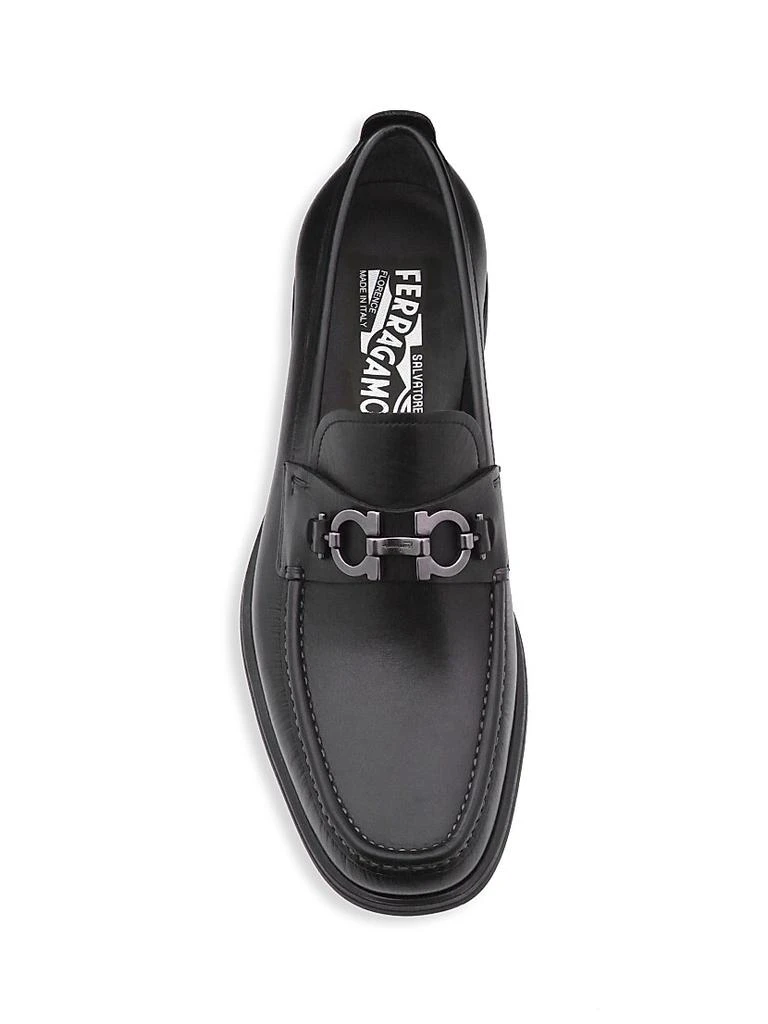 Salvatore Ferragamo David Gancini Bit Leather Loafers 5