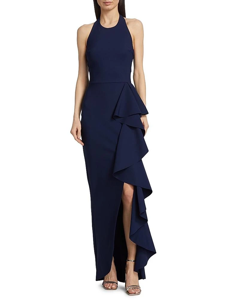 Chiara Boni Thomas Ruffled Halter Gown 3