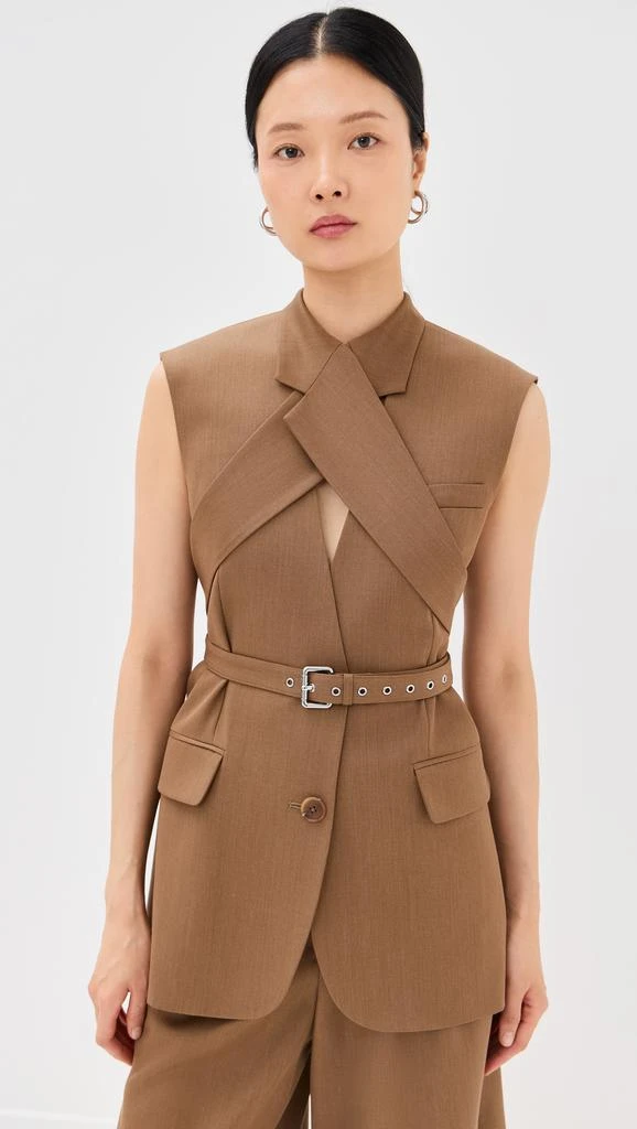 Monse Sleeveless Criss Cross Jacket 6