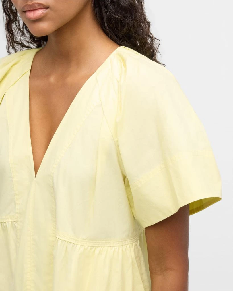 A.L.C. Camila Short-Oversized Sleeve Tiered Mini Dress 8