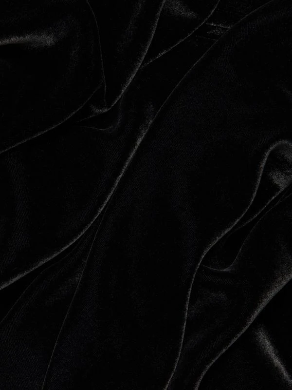 L'Agence Venice Velvet-Lace Cowlneck Gown 6