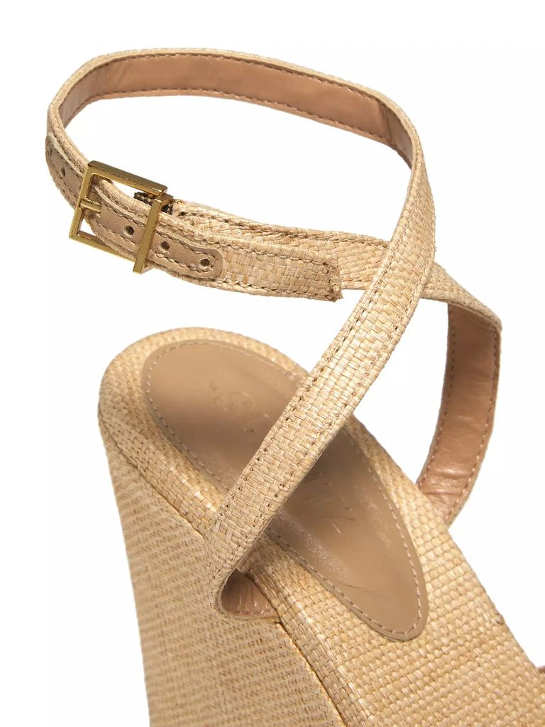 Schutz Neith Straw Sandals 5